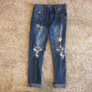 American Eagle cuffed skinny jeans